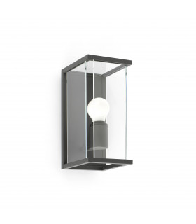 1 Light Outdoor Wall Lantern Dark Grey IP54, E27