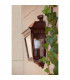 1 Light Outdoor Wall Lantern Rust Brown IP44, E27