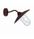 1 Light Outdoor Fisherman Dome Wall Light Rust Brown IP44, E27