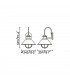 1 Light Outdoor Large Dome Wall Light Rust Brown, E27
