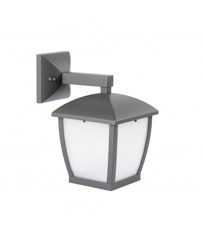 1 Light Outdoor Small Wall Lantern Dark Grey IP44, E27