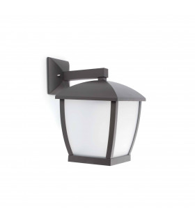 1 Light Outdoor Large Wall Lantern Dark Grey IP44, E27