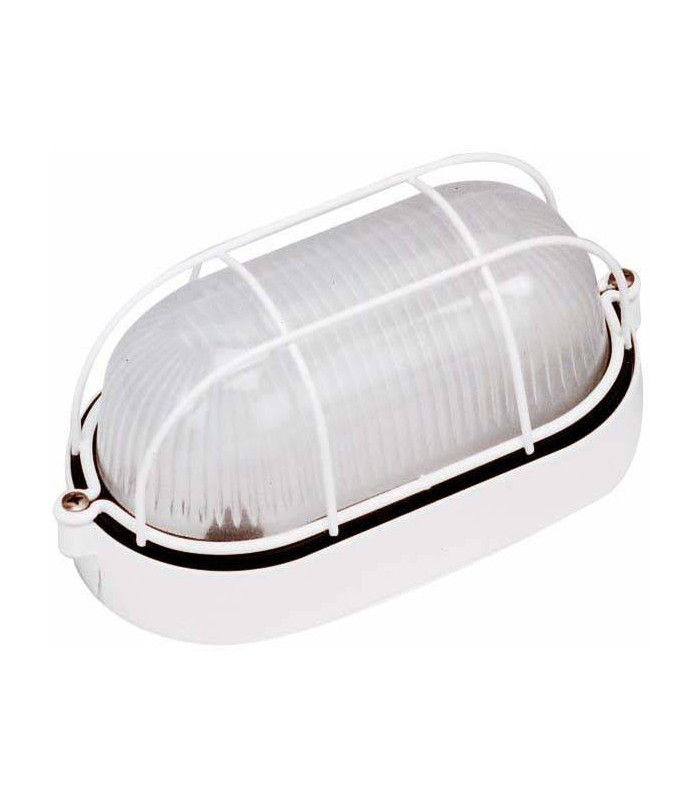 1 Light Outdoor Bulkheads White IP44, E27