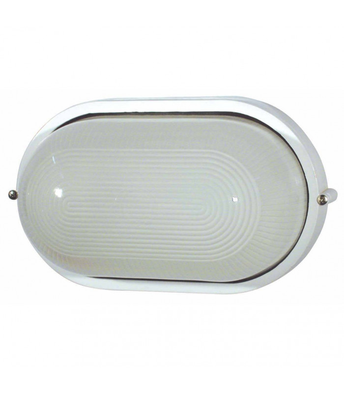 1 Light Outdoor Bulkheads White IP44, E27