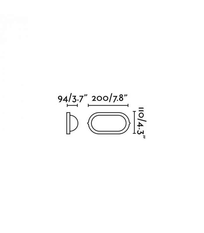 1 Light Outdoor Bulkheads White IP44, E27