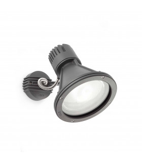 1 Light Outdoor Wall Spotlight Dark Grey IP65
