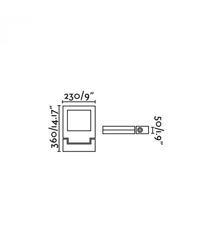 LED Outdoor Wall Spotlight Dark Grey IP65