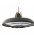 LED 1 Light Outdoor Dome Ceiling Pendant Light Old Brown IP44