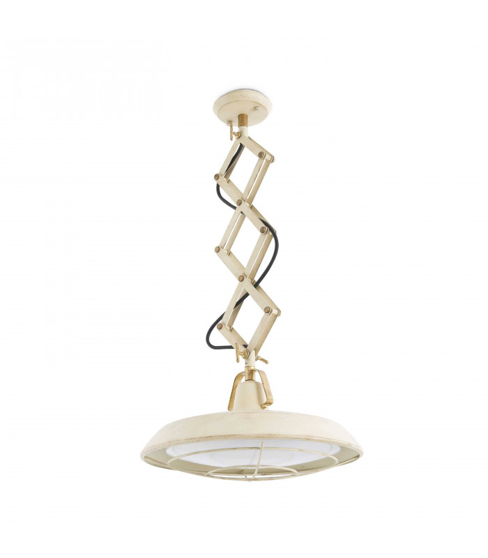 LED 1 Light Adjustable Outdoor Dome Ceiling Pendant Light Off-White IP44