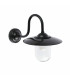 1 Light Outdoor Fisherman Dome Wall Light Black IP44, E27