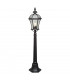 1 Light Outdoor Bollard Lantern Black, E27