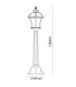 1 Light Outdoor Bollard Lantern Black, E27