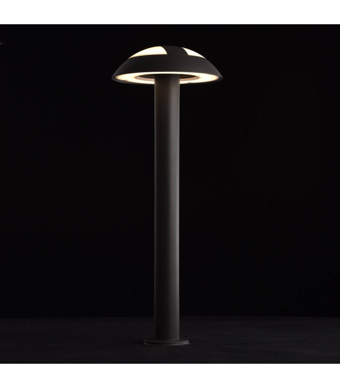 LED 1 Light Outdoor Bollard Light Graphite Grey IP44