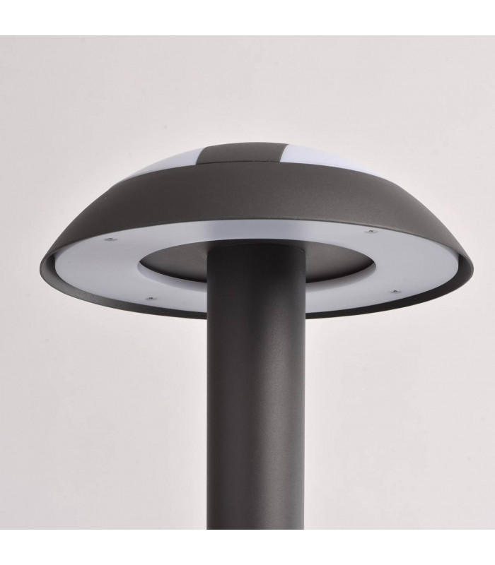 LED 1 Light Outdoor Bollard Light Graphite Grey IP44