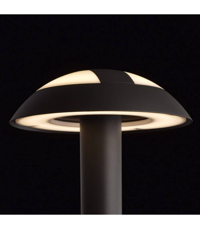 LED 1 Light Outdoor Bollard Light Graphite Grey IP44