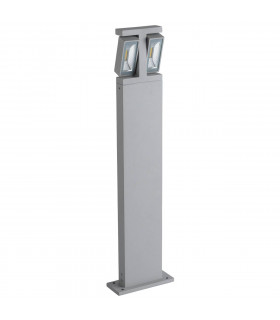 LED 2 Light Outdoor Bollard Light White with Glass Diffuser IP65