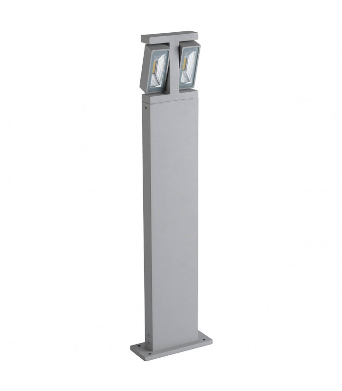 LED 2 Light Outdoor Bollard Light White with Glass Diffuser IP65
