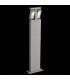 LED 2 Light Outdoor Bollard Light White with Glass Diffuser IP65