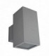 1 Light Outdoor Wall Light Grey IP65