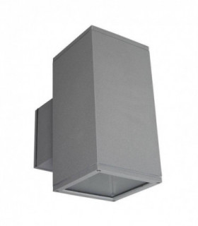 1 Light Outdoor Wall Light Grey IP65