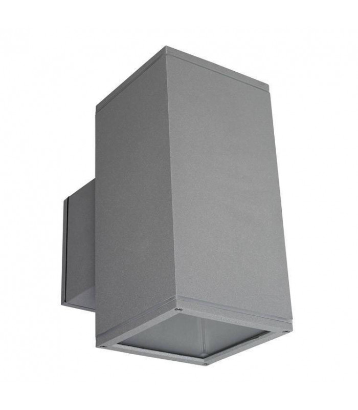 1 Light Outdoor Wall Light Grey IP65