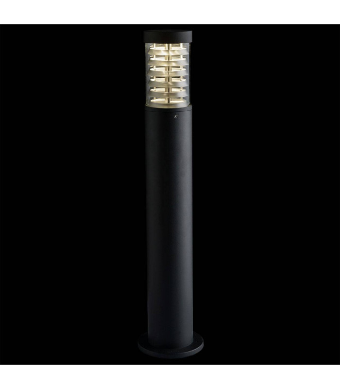 LED 5 Light Outdoor Bollard Light Black with Glass Diffuser IP65