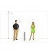 LED 5 Light Outdoor Bollard Light Black with Glass Diffuser IP65