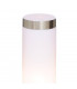 1 Light Outdoor Bollard Light White, Matt Chrome IP44, E27