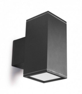 1 Light Outdoor Up Down Wall Light Urban grey IP65