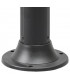 1 Light Outdoor Bollard Light Black with Glass Diffuser IP44, E27