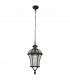 1 Light Outdoor Ceiling Pendant Lantern Black, E27
