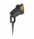 LED 1 Light Outdoor Spike Spotlight Black with Cap IP65, GU10