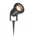 LED 1 Light Outdoor Spike Spotlight Black IP65, GU10