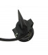 LED 1 Light Outdoor Spike Spotlight Black IP65, GU10