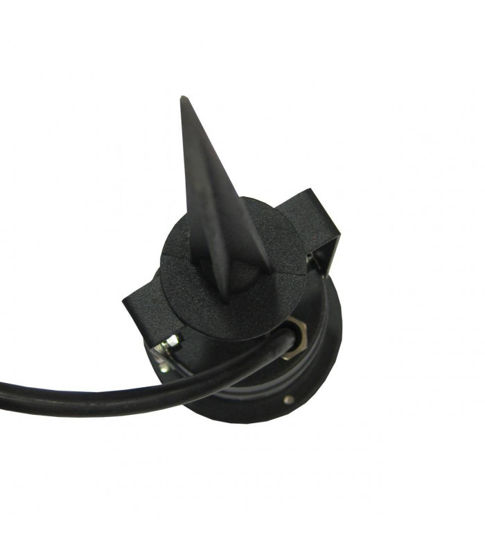LED 1 Light Outdoor Spike Spotlight Black IP65, GU10