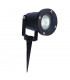 LED 1 Light Outdoor Spike Spotlight Black IP65, GU10