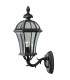 1 Light Outdoor Wall Lantern Black, E27