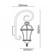 1 Light Outdoor Wall Lantern Black, E27