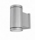 1 Light Outdoor Cylinder Wall Light Grey IP65
