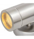 2 Light Outdoor Wall Light  Matt Chrome IP65, GU10