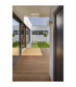 1 Light Outdoor Wall Light White, Matt Chrome IP65, GU10