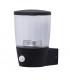 LED 3 Light Outdoor Wall Light Black with Sensor IP44