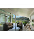 LED 3 Light Outdoor Wall Light Black with Sensor IP44
