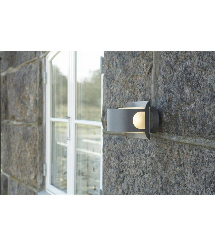 1 Light Outdoor Wall Light Graphite Structure, E27