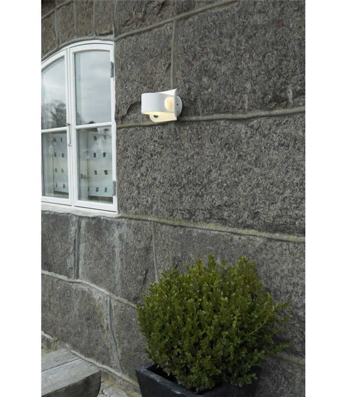 1 Light Outdoor Wall Light White Structure, E27