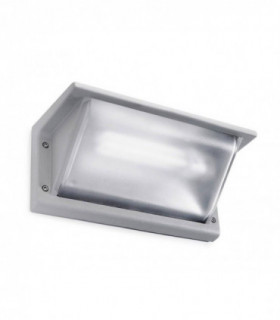1 Light Outdoor Small Wall Light Grey IP65