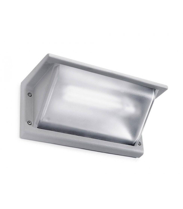 1 Light Outdoor Small Wall Light Grey IP65