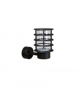 LED 1 Light Outdoor Wall Light Black Structure IP44