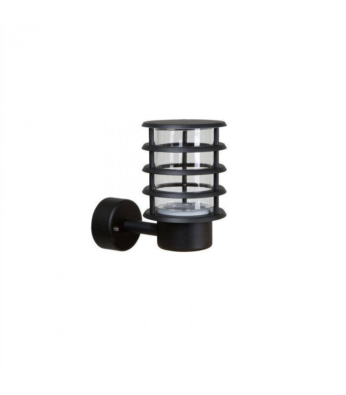 LED 1 Light Outdoor Wall Light Black Structure IP44