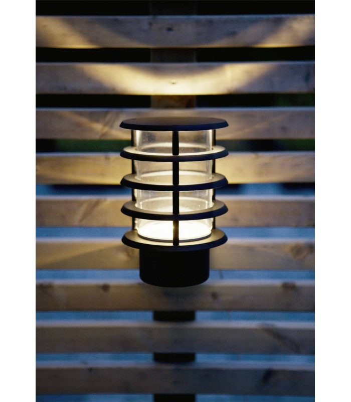 LED 1 Light Outdoor Wall Light Black Structure IP44